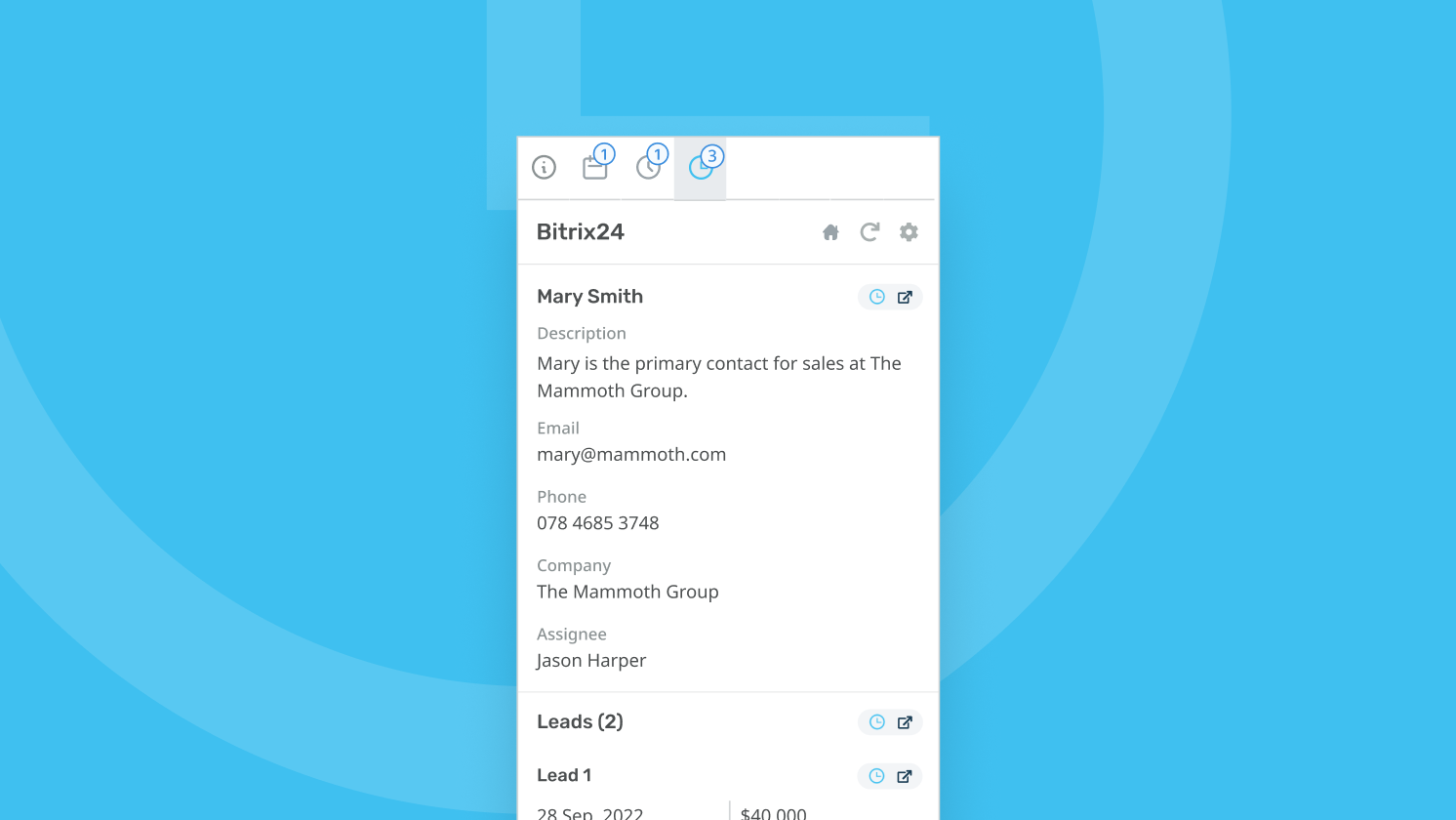 Bitrix24 screenshot