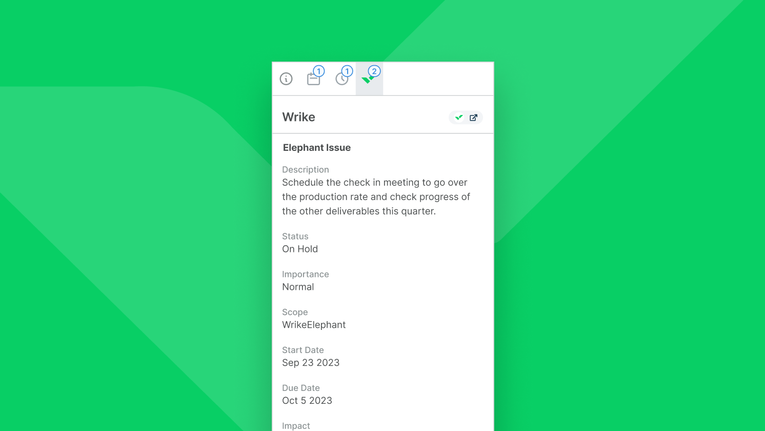 Wrike screenshot