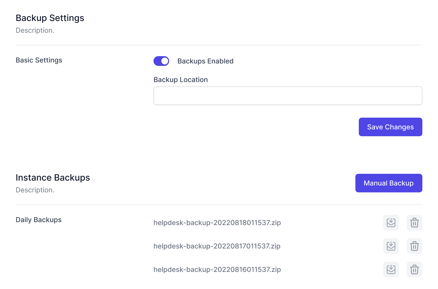 Automated Backups