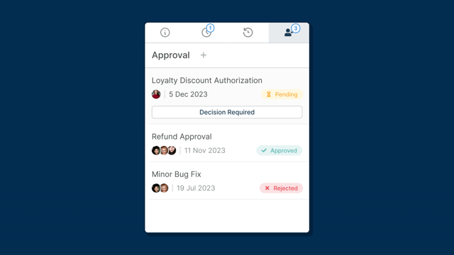 Approvals